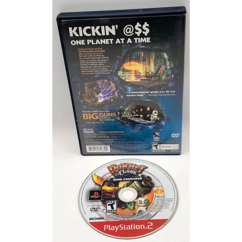 Ratchet &‎ Clank: Going Commando Greatest Hits PlayStation 2, 2003 GAME & CASE